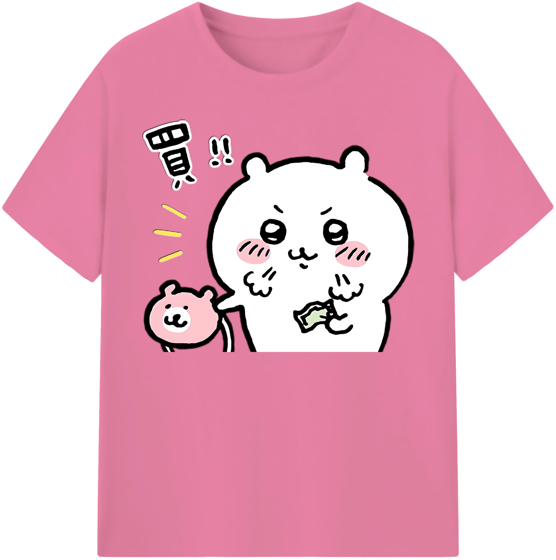 （画像用） ちいかわ ちいかわ Chii-kawa chiikawa 綿100％半袖Tシャツ（フロントプリント）